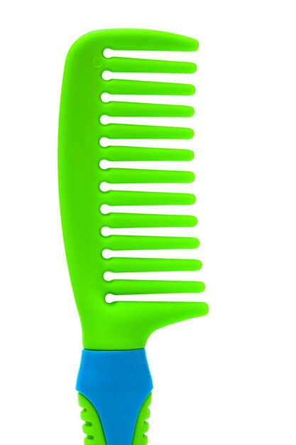 Green plastic comb