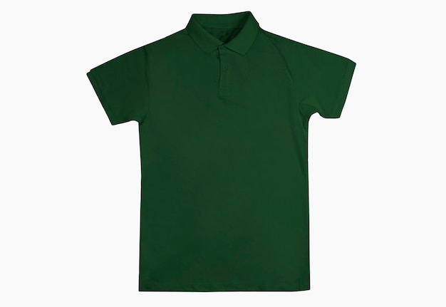 Green polo shirt for mockup