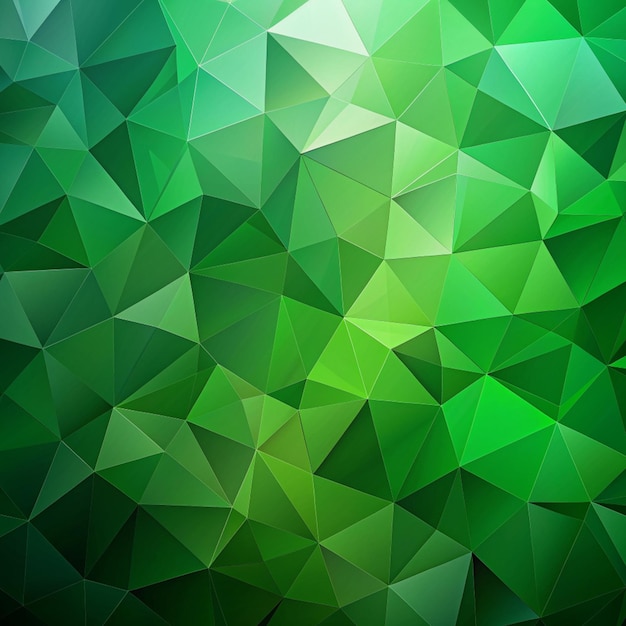 green polygon background