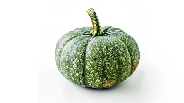 Green pumpkin isolated