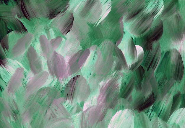 Green purple acrylic painting texture Hand painted background