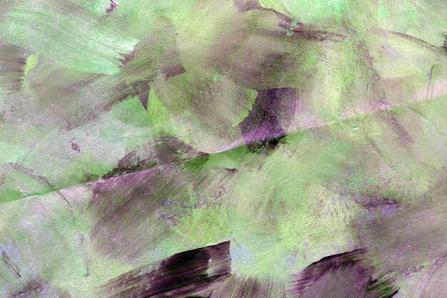 Green purple acrylic painting texture Hand painted background