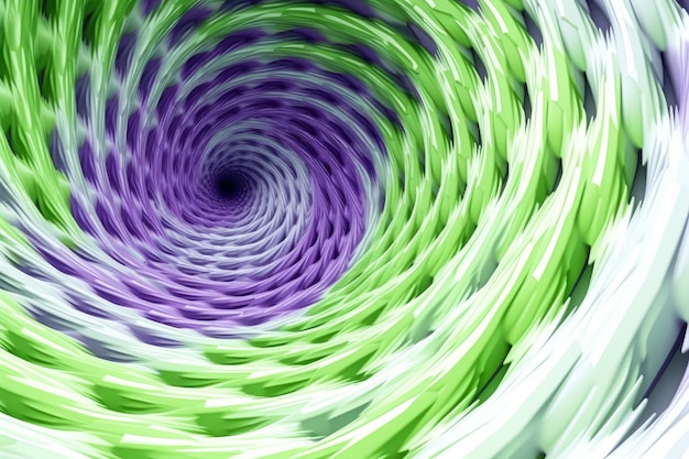 Foto green e purple swirl nell'ai generativa di immagini