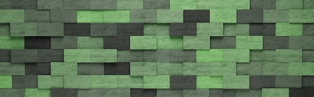 Green Rectangles Pattern