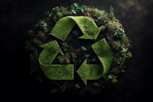 Green recycle arrows