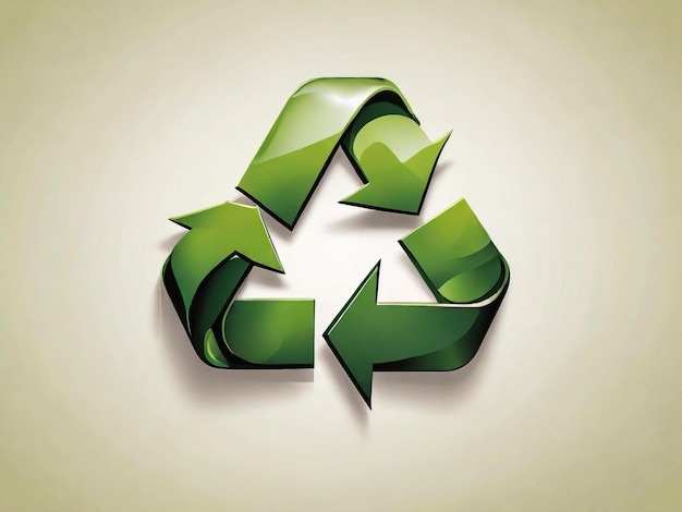 a green recycle symbol with green arrows