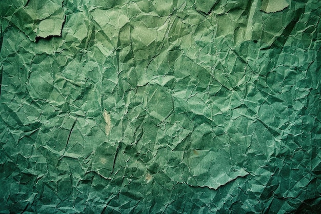 Green recycled paper background and texture