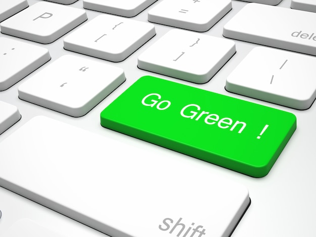 Green recycling keyboard