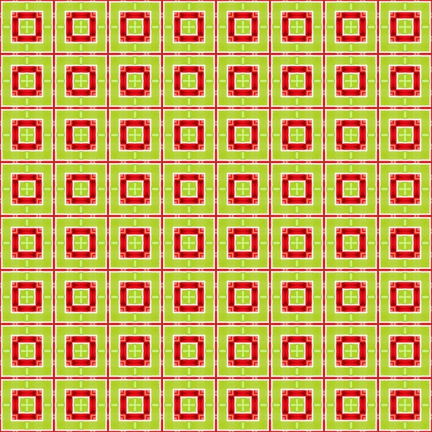 A green and red background with a pattern of squares and squares.