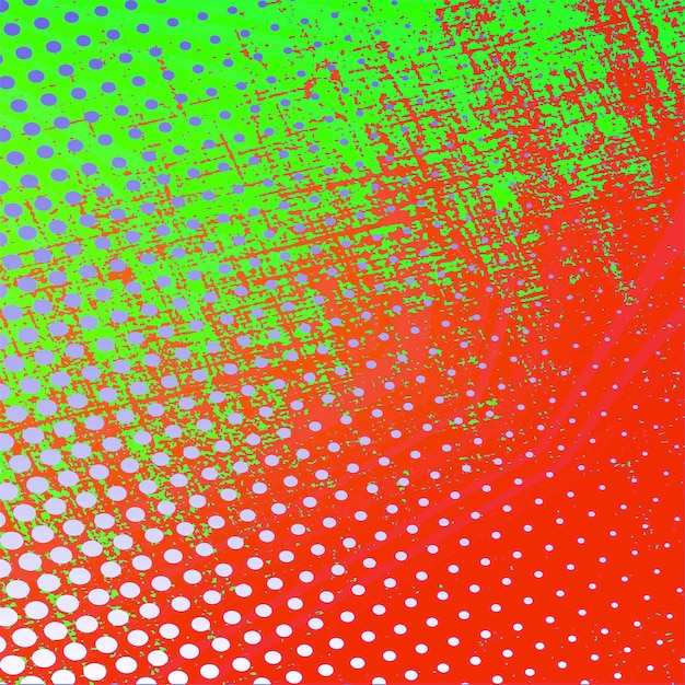 Green and red dot pattern square background