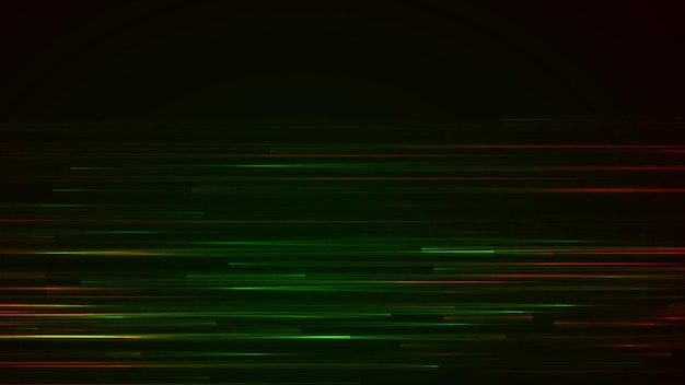 Green red neon lines abstract tech retro background