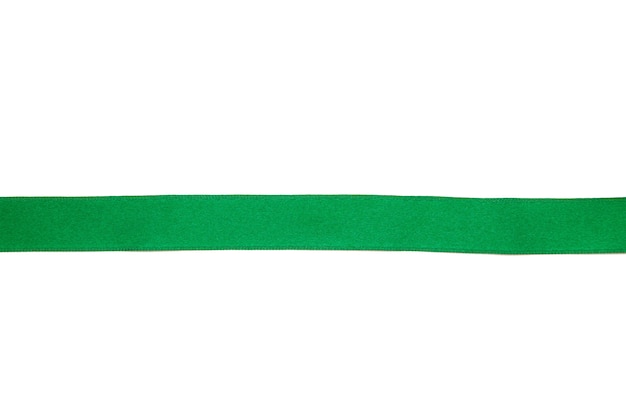 Green ribbon isolated