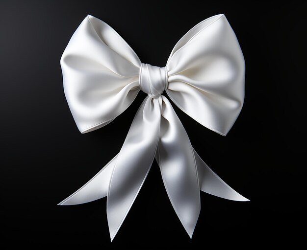 A Green Ribbon on White