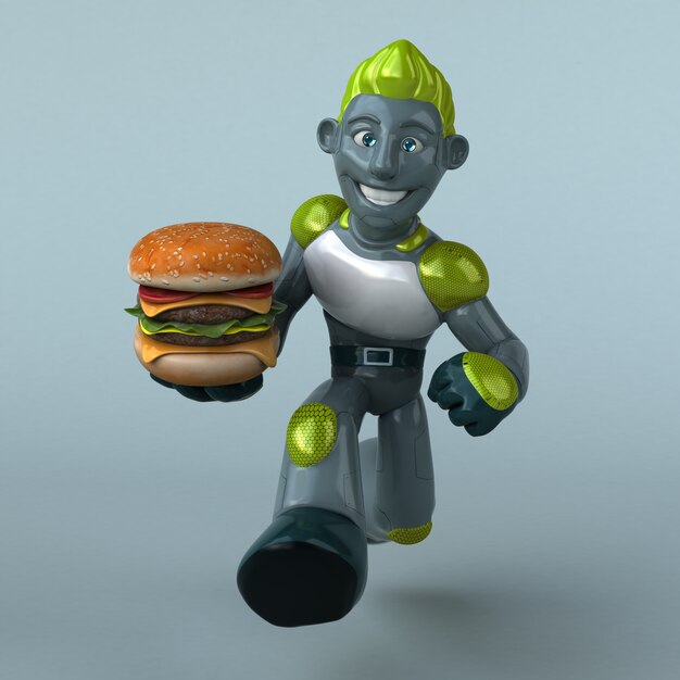 Green Robot - 3D character