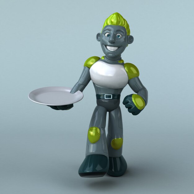 Green Robot - 3D character