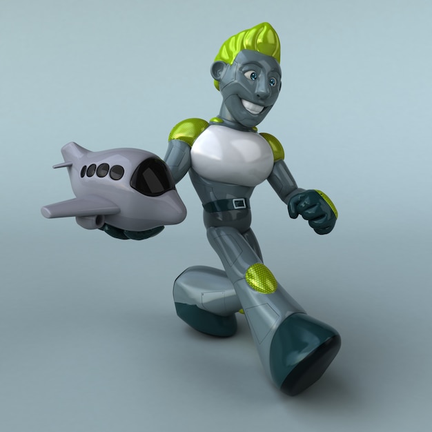 Green Robot - 3D character