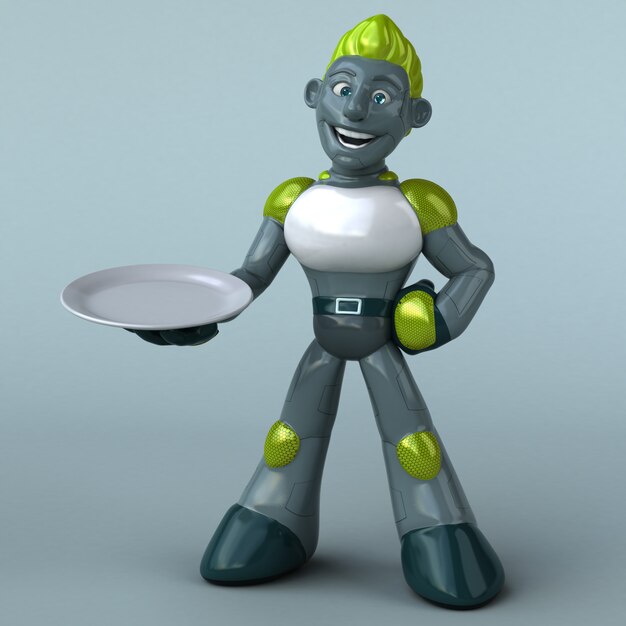 Green Robot - 3D character