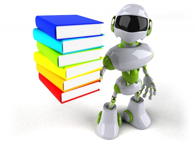 green robot - 3d illustration