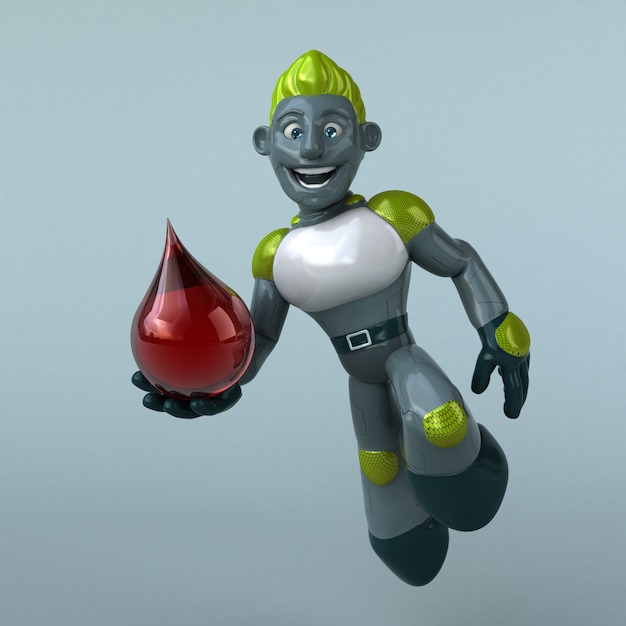 Green Robot - 3D karakter