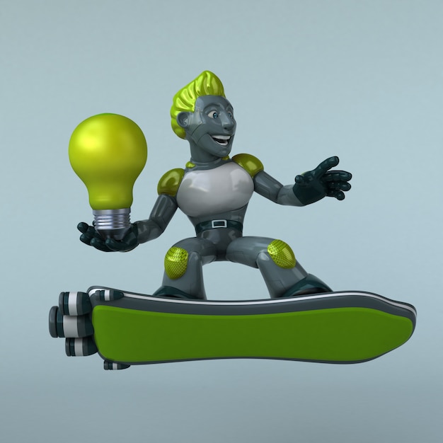 Green Robot - 3D karakter