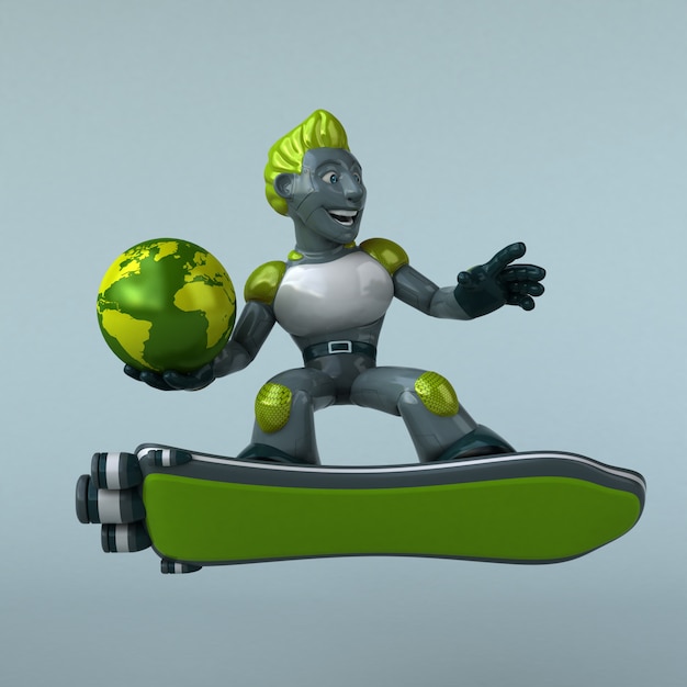 Green Robot animation