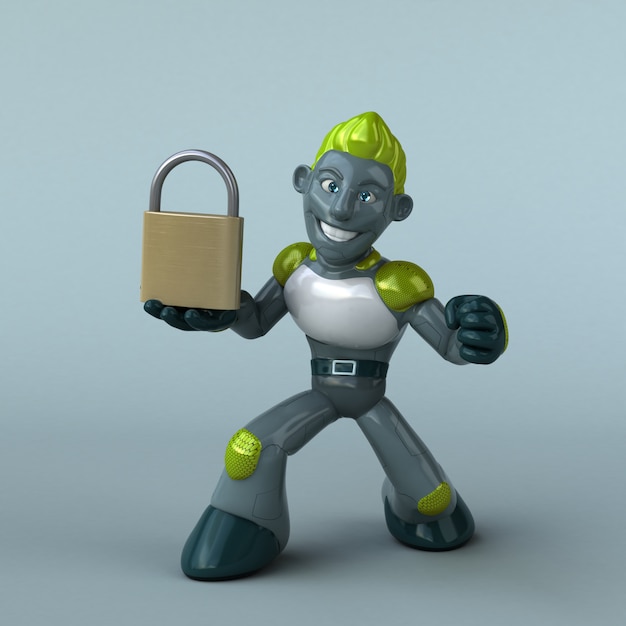 Green Robot animation