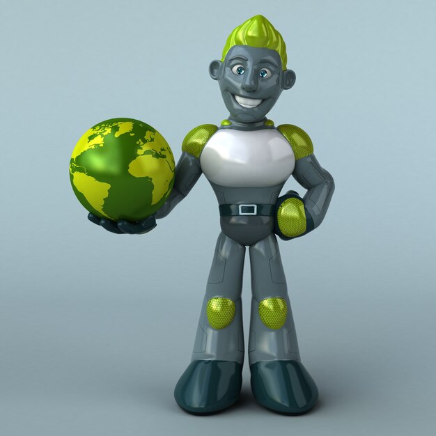 Green Robot illustration