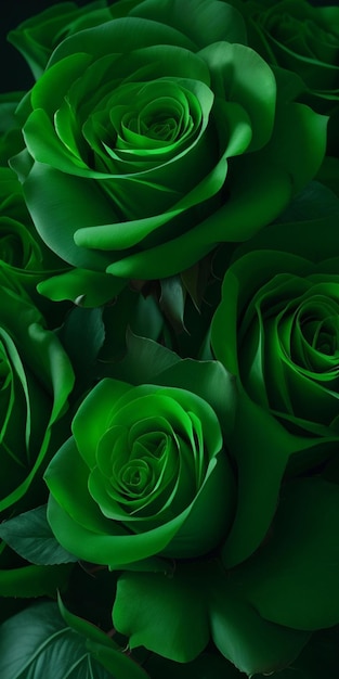 Green roses wallpapers for iphone and android.