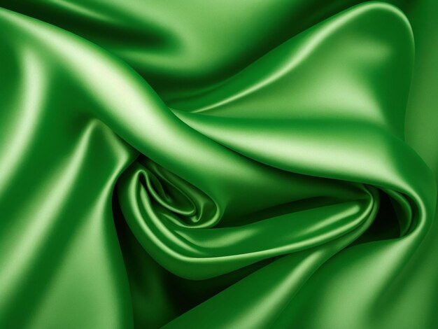 green satin background AI generated