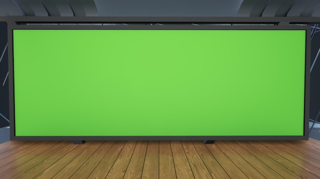 Green Screen Studio 2267_3D Virtual TV Studio News_Studio Предыстория