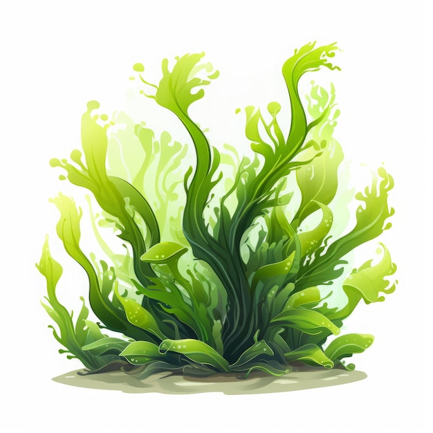 Фото Зеленые морские водоросли