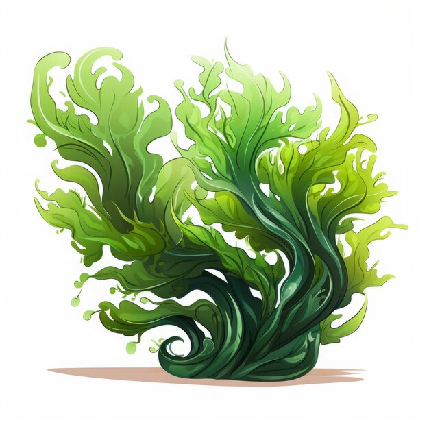 green seaweed