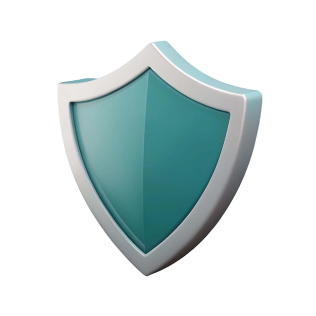 a green shield with a white border and a blue border