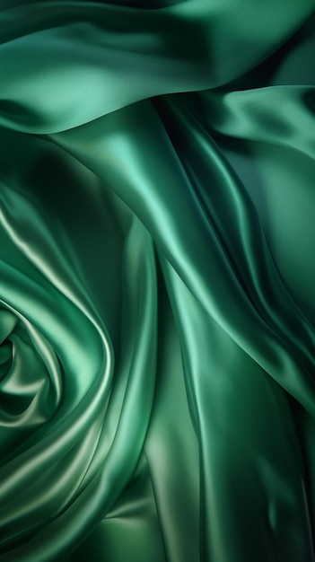 Green silk texture elegant background