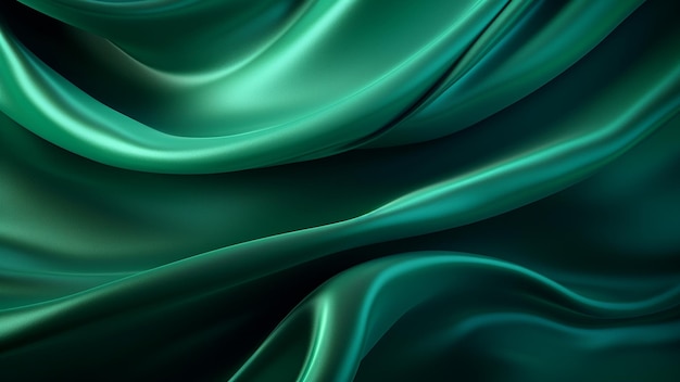 green silky and glossy cloth background for fabric use