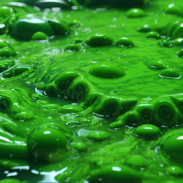 Photo green slime background