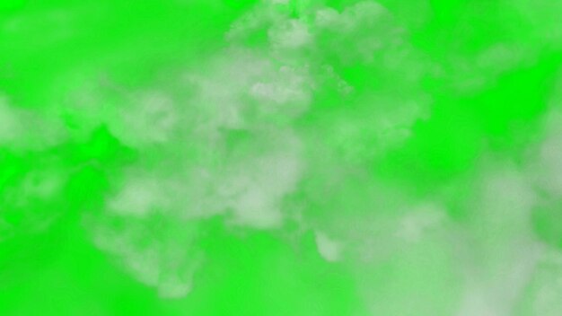 green smoke against a green background with a green background