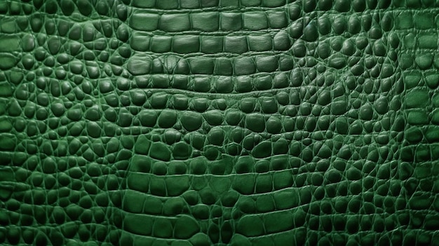 Photo a green snake skin with a pattern of the skin of the snake.