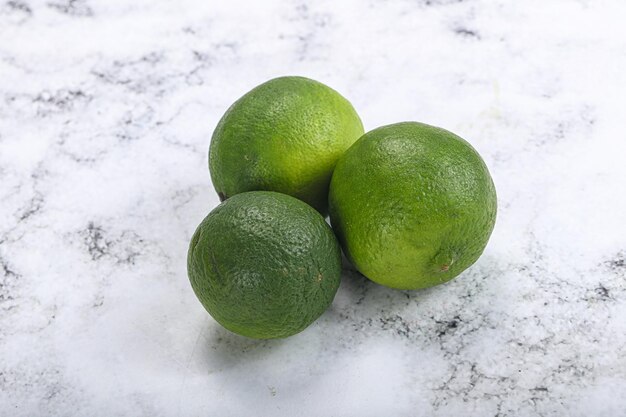 Green sour tropical Lime fruit