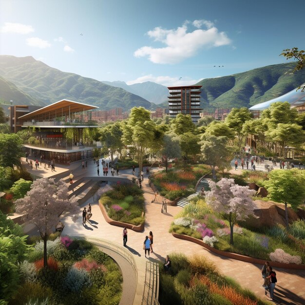 Green spaces and sustainable eco practices in Medellin Colombia