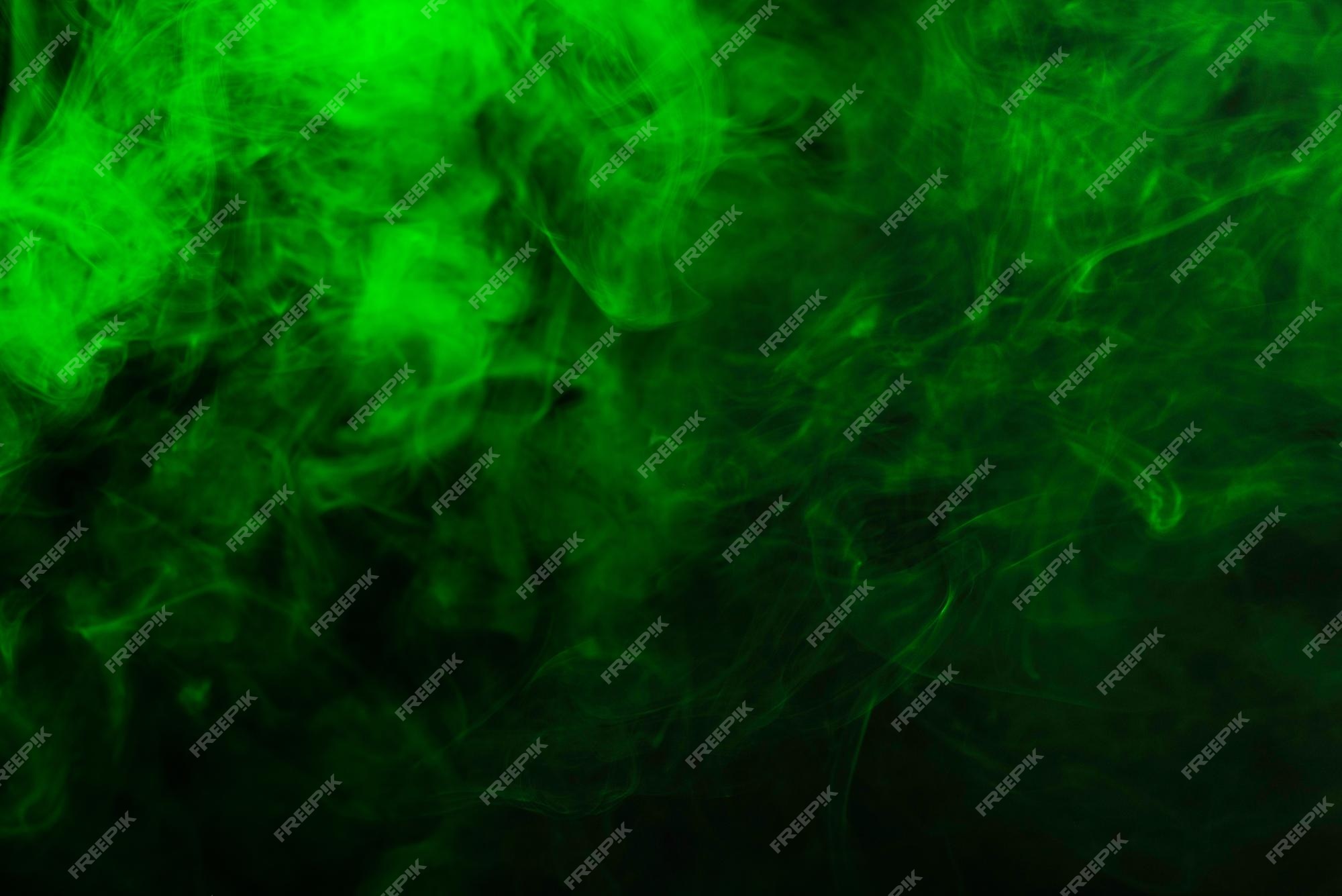Premium Photo Blue and green steam on a black background
