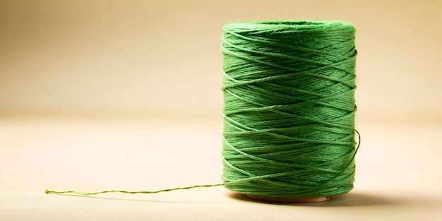 a green string is tied to a green string