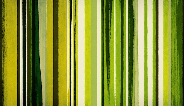 Photo a green striped wallpaper with a green and yellow striped pattern.