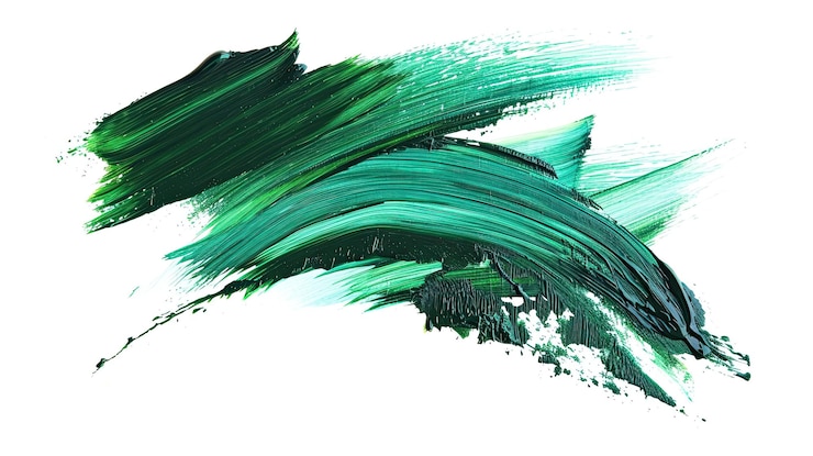 Photo green stroke of paint isolated on white background ar 169 style raw v 6 job id dde2940b78354485ae137051c5f95c80