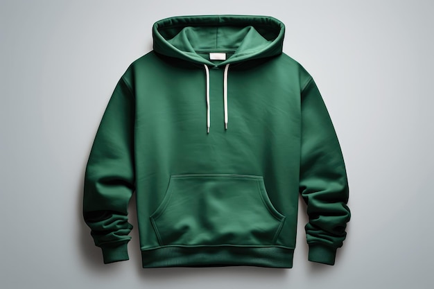 Green Sweatshirt Mockup Front And Back View