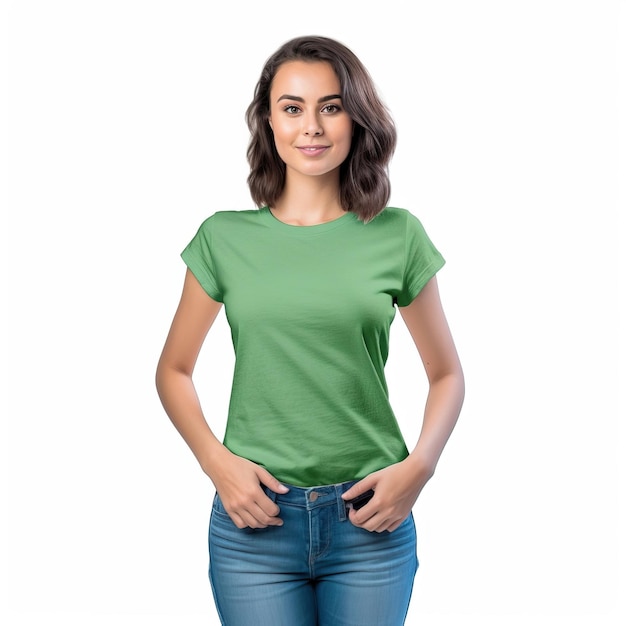 Green t - shirt with the word love on the front