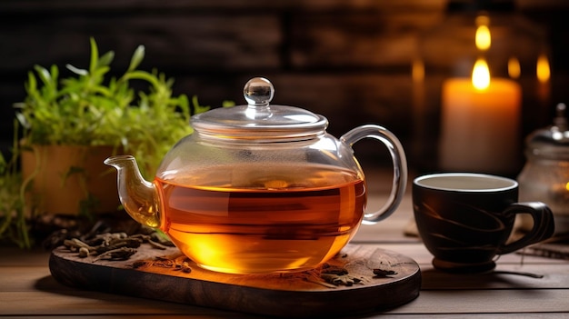 зеленый чай высококачественное фотографическое творческое изображение