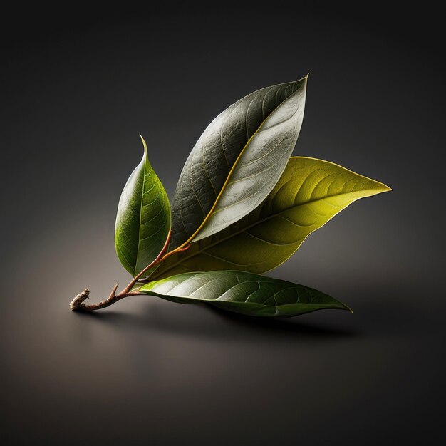 Green tea leaf Generative AI