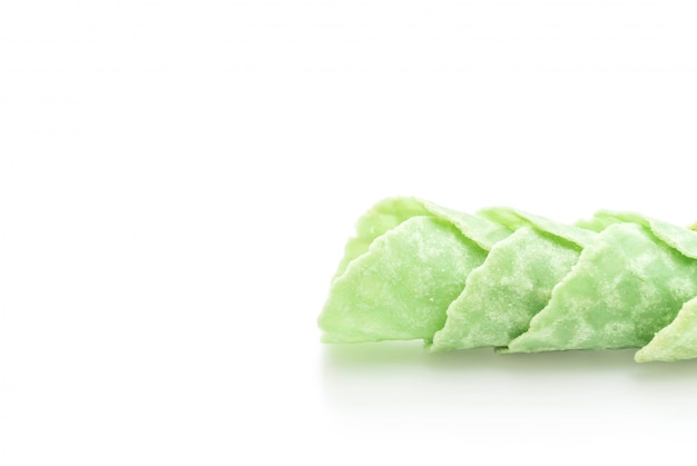 green tea wafer cone