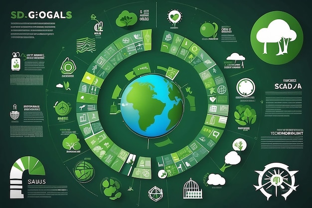 Photo green technology environmental technology concept sustainable development goals sdgs